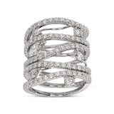 10kt White Gold Ivy Cocktail Ring (2 Ct. Tw.) left