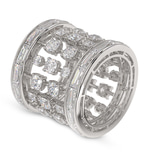 10kt White Gold The Barrel Cocktail Ring (9 Ct. Tw.) front image