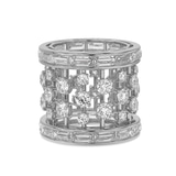 10kt White Gold The Barrel Cocktail Ring (9 Ct. Tw.) left