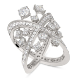 18ct White Gold Smile for the Camera Cocktail Ring (4 Ct. Tw.) front image
