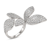 9ct White Gold The Floral Hug Cocktail Ring (4 1/2 Ct. Tw.) front image