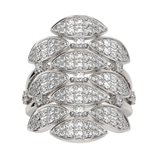 18kt White Gold Intertwined Cocktail Ring (3/4 Ct. Tw.) right