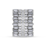 10kt White Gold The Eclipse Cocktail Ring (6 Ct. Tw.) left