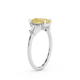 14kt White Gold A Summer's Day Colored Lab Diamond Ring (4 Ct. Tw.) standing product image one