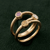10kt White Gold Shooting Stars Colored Lab Diamond Ring (2 Ct. Tw.) color product image one