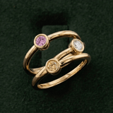 10kt White Gold Shooting Stars Colored Lab Diamond Ring (2 Ct. Tw.) color product image two