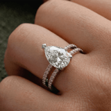 10kt White Gold Aurora Colored Lab Diamond Ring (3 Ct. Tw.) model