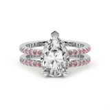 10kt White Gold Aurora Colored Lab Diamond Ring (3 Ct. Tw.) side right image one