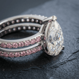 10kt White Gold Aurora Colored Lab Diamond Ring (3 Ct. Tw.) color product image two