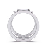 9ct White Gold The Diamond Trophy Cocktail Ring (1 3/4 Ct. Tw.) left
