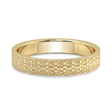 14kt Yellow Gold Sculpted Men's Band front image