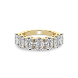 10kt Yellow Gold Blanca Oval Lab Diamond Anniversary Band (4 Ct. Tw.) front image