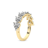 14kt Yellow Gold Patricia Heart Lab Diamond Anniversary Band (1 Ct. Tw.) left