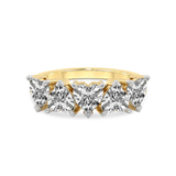 14kt Yellow Gold Octavia Heart Lab Diamond Anniversary Band (4 Ct. Tw.) front image
