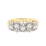 14ct Yellow Gold Blakely Pear Lab Diamond Anniversary Band (1/2 Ct. Tw.) front image