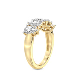14ct Yellow Gold Blakely Pear Lab Diamond Anniversary Band (1/2 Ct. Tw.) standing product image one