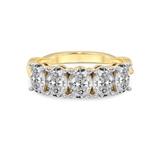 9ct Yellow Gold Serafina Oval Lab Diamond Anniversary Band (1/2 Ct. Tw.) front image