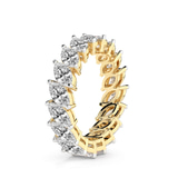 10kt Yellow Gold Milani Marquise Lab Diamond Eternity Ring (2 Ct. Tw.) left
