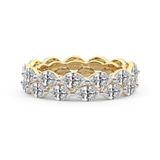 10kt Yellow Gold Kira Marquise Double Row Lab Diamond Eternity Ring (2 Ct. Tw.) front image