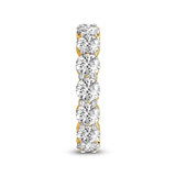 9ct Yellow Gold Elysia Round Lab Diamond Eternity Ring (9 Ct. Tw.) standing product image one