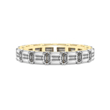 14ct Yellow Gold Maven Emerald Lab Diamond Eternity Ring (3 Ct. Tw.) front image