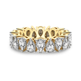 9ct Yellow Gold Fable Pear Lab Diamond Eternity Ring (6 Ct. Tw.) front image