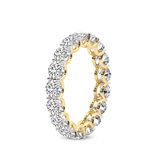 10kt Yellow Gold Neveah Round Lab Diamond Eternity Ring (8 Ct. Tw.) left