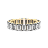 14ct Yellow Gold Riley Emerald Lab Diamond Eternity Ring (5 Ct. Tw.) front image