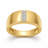 10kt Yellow Gold Aster Men's Ring (1/3 Ct. Tw.) front image