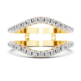 18kt Yellow Gold Enlace Guard Ring (5/8 Ct. Tw.) front image