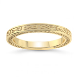 14kt Yellow Gold Vintage Wedding Band front image