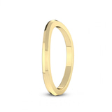 14kt Yellow Gold Ivy Dainty Wedding Band left
