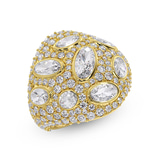 9ct Yellow Gold The Mirror Room Cocktail Ring (2 Ct. Tw.) front image