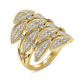 14kt Yellow Gold Intertwined Cocktail Ring (3/4 Ct. Tw.) front image