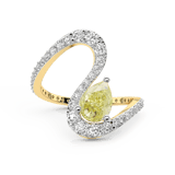 10kt Yellow Gold The Sun and the Stars Colored Lab Diamond Ring (1 3/4 Ct. Tw.) front image