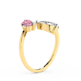9ct Yellow Gold Break of Dawn Colored Lab Diamond Ring (2 Ct. Tw.) right