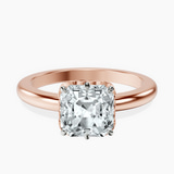 14kt Rose Gold Malissa Solitaire Lab Diamond Ring front image