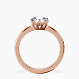 18kt Rose Gold Malissa Solitaire Lab Diamond Ring side right image one