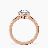 18ct Rose Gold Malissa Solitaire Lab Diamond Ring side right image one