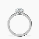 Platinum Malissa Solitaire Lab Diamond Ring side right image one