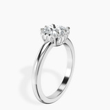 Platinum Malissa Solitaire Lab Diamond Ring standing product image one