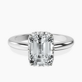 14kt White Gold Malissa Solitaire Lab Diamond Ring front image