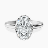 14kt White Gold Malissa Solitaire Lab Diamond Ring front image