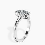 14kt White Gold Malissa Solitaire Lab Diamond Ring standing product image one