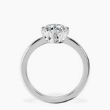 14kt White Gold Malissa Solitaire Lab Diamond Ring side right image one