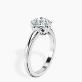 14kt White Gold Malissa Solitaire Lab Diamond Ring standing product image one