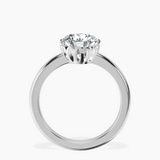 14kt White Gold Malissa Solitaire Lab Diamond Ring side right image one