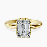 10kt Yellow Gold Malissa Solitaire Lab Diamond Ring front image