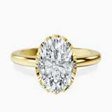 10kt Yellow Gold Malissa Solitaire Lab Diamond Ring front image