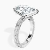 Platinum Ivory Vintage Solitaire Lab Diamond Ring standing product image one
